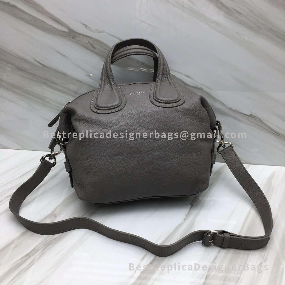 Givenchy Mini Nightingale Handbag In Gray Goatskin SHW 2-28601S